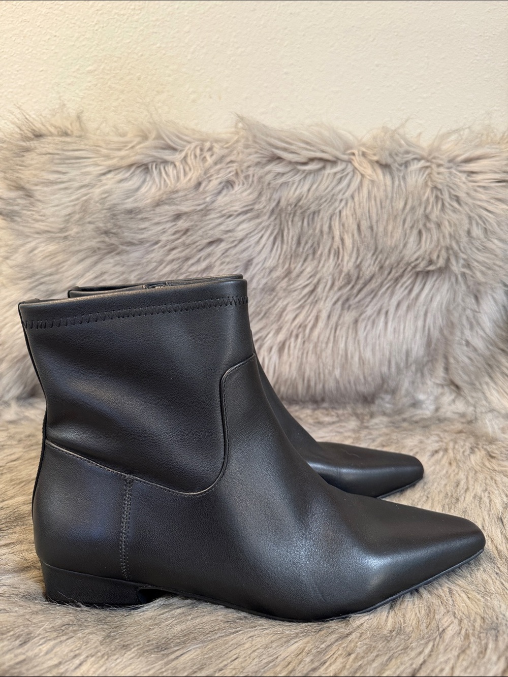 Jason Wu Black Pointed Ankle Booties Size 9